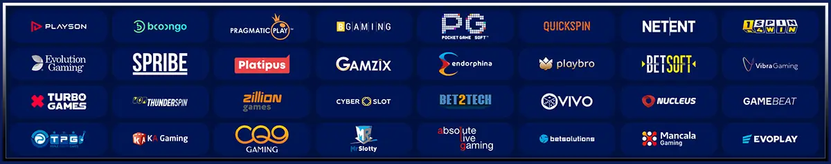 Top Gaming Providers at Golden Mister Casino